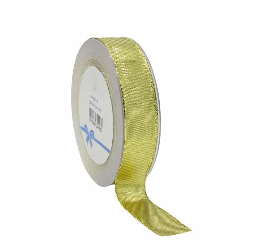 SHEEN GOLD RIBBON 2.5CMX25M