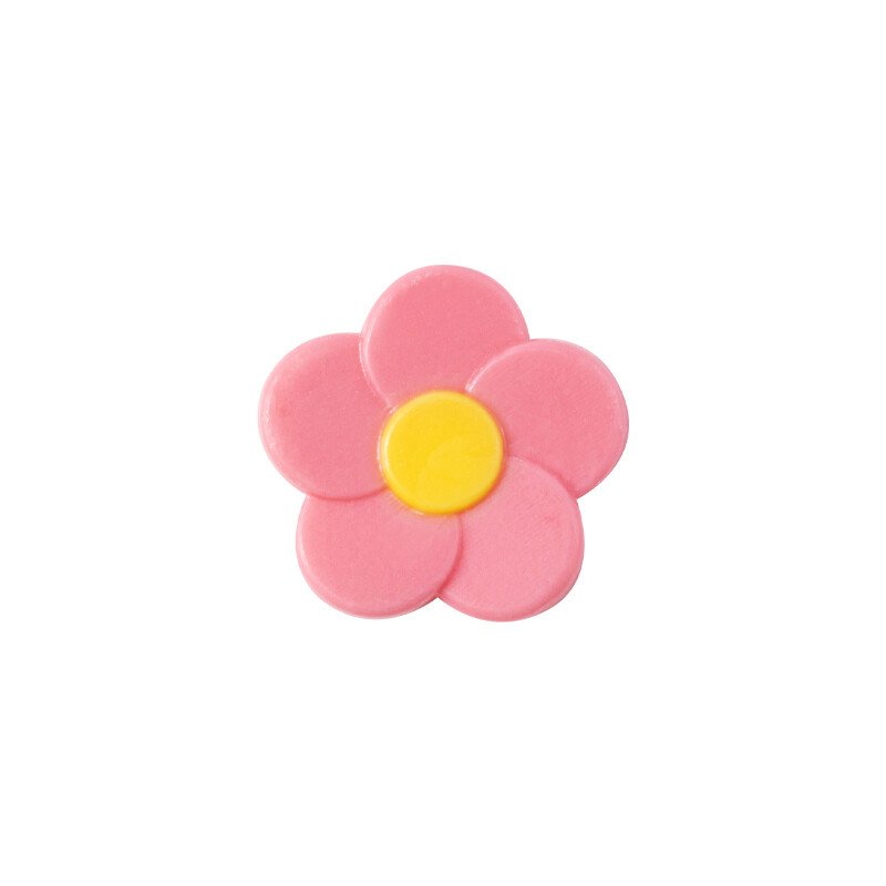 1032005 PINK AND YELLOW FLOWER 3 CM 175PCS ***S/CDE***
