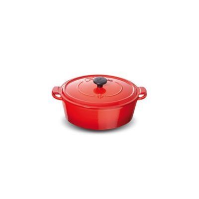FONTIGNAC COCOTTE OVALE 33CM - 6.0L  ROUGE