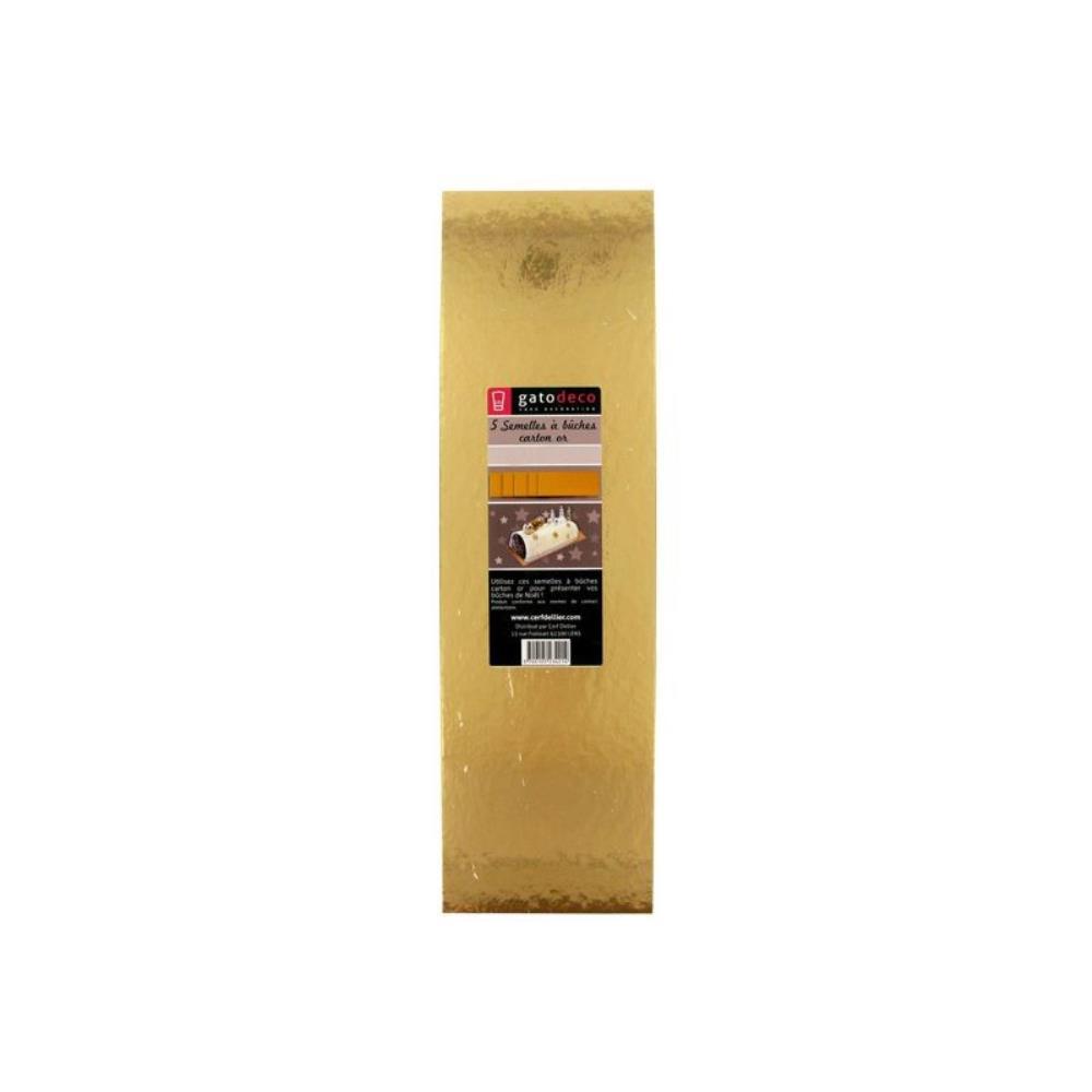 GOUD KARTON ONDER BLOK 24X10CM 5 STUKS