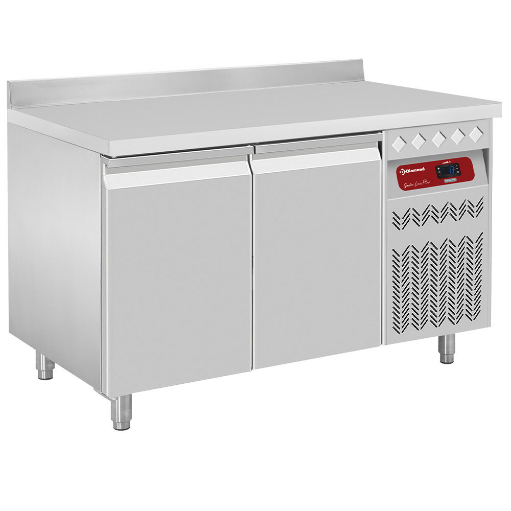 DIAMOND WALL-MOUNTED FRIDGE TABLE WITH VENTILATED 2 DOORS GN 1/1 - 260L - DT131/P9A