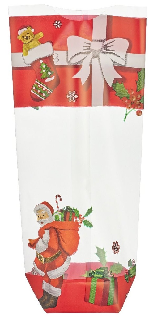 CELLO BAG XMAS GIFT 12X26CM 100PCS