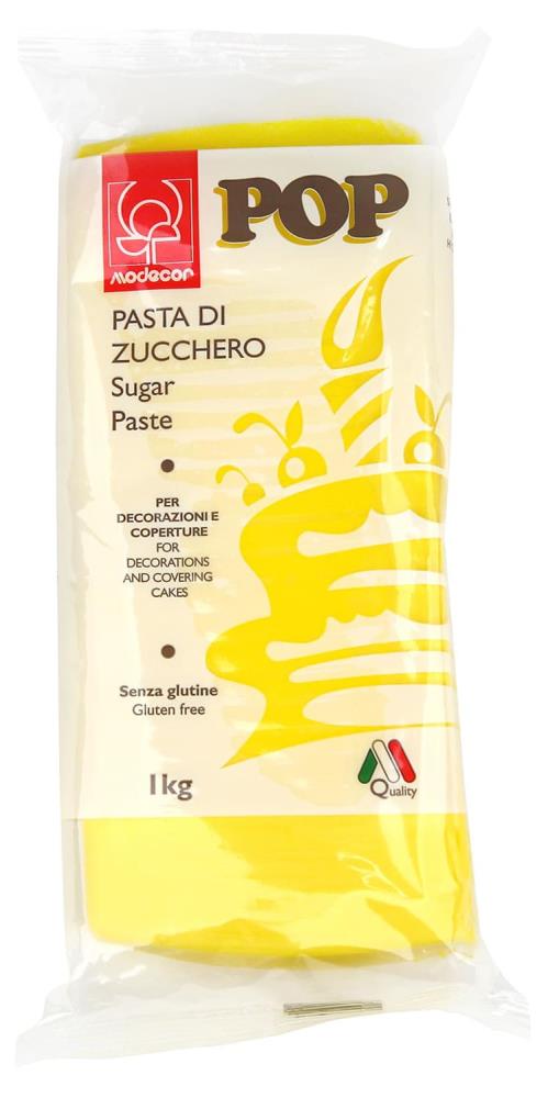 25471 1KG MODECOR POP YELLOW SUGAR PASTE