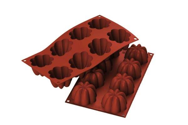 SILIKOMART SF154 8 CHARLOTTES MOLD Ø70 HT 41MM 102ML NON-STICK GN1/3 -50° TO 250°