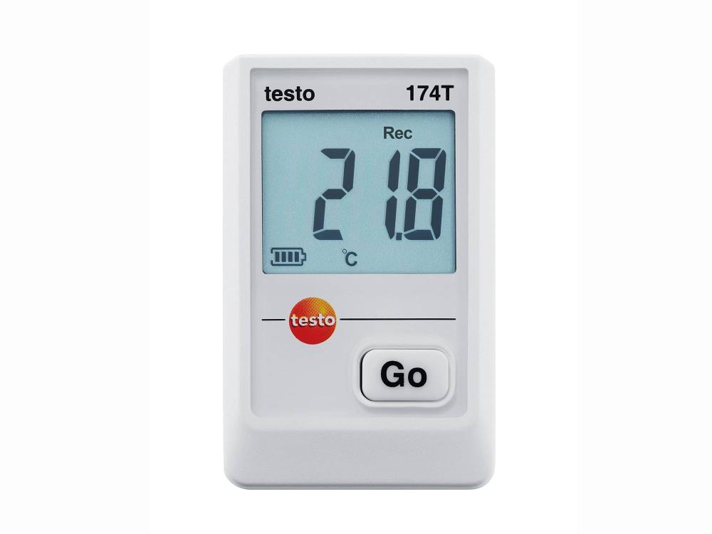 TESTO174T TEMPERATUURRECORDER WEERGAVE ALLEEN ZONDER USB-INTERFACE T-20°C...+70°C-IP55