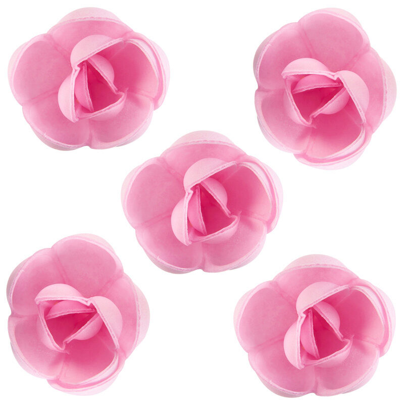 *FF*1049350 MEDIUM PINK ROSE ILLIS 4 CM 100PCES ***S/CDE***