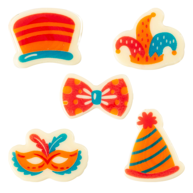 24033 CARNAVALSTICKERS 3,5 CM 150 STUKKEN ***S/CD***