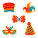 2024033 ASSORTIMENT CARNAVAL 35MM CHOCOLADE BLISTER 150 STUKS ***S/CD***