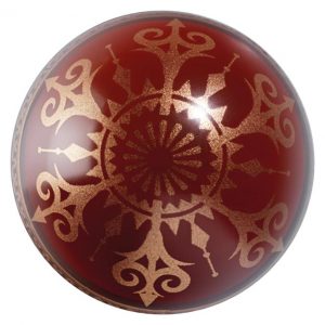 074189 PCB HALF-BALL MOLDS GOLD CRYSTAL FOR 10 PIECES 2 DESIGNS Ø 5CM 10PCES ***S/CD***