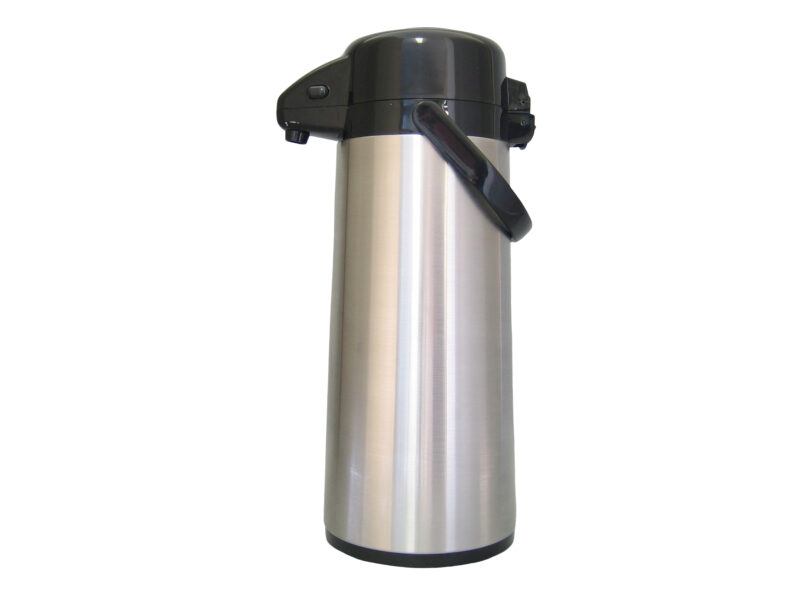 THERMOS POMPE 2.5L  INOX BOUTEILLE VERRE BASE TOURNANTE AXS257