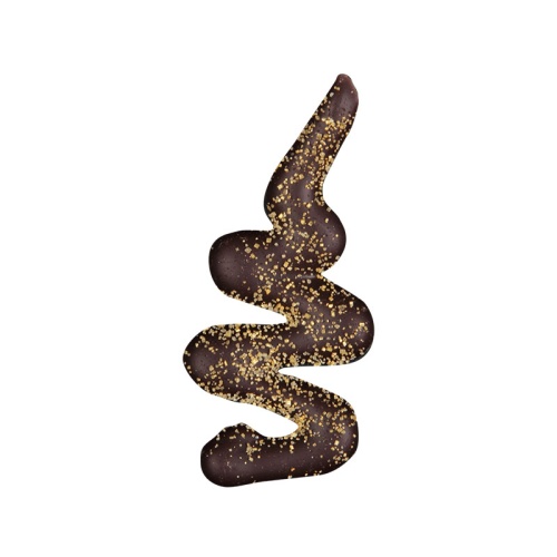 *FF*1013176 PLAQUETTE SPIRALE ETINCELLE CHOCOLAT NOIR 70X25MM 70PCES ***S/CDE***