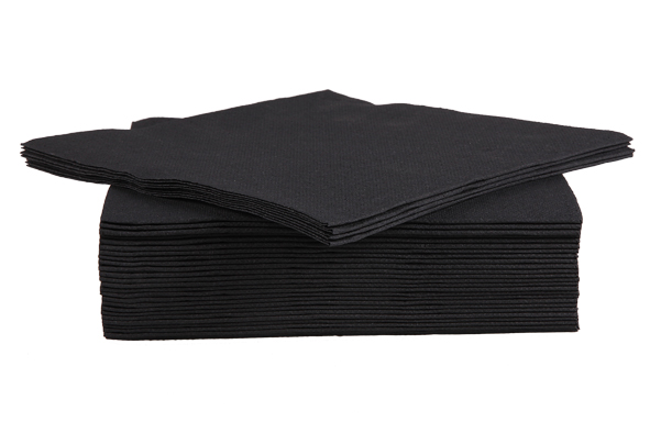 C&T PROF ZWART SERVETTEN 38X38CM 40 STUKS