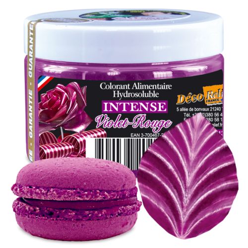 WATEROPLOSBARE KLEURSTOF INTENS VIOLET ROOD E122-E132 - INT92 50GR