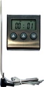 DIGITAAL OVEN THERMOMETER MET INOX PEILLOOD 15CM, TIMER,CHRONOMETER EN ALARM VAN -50° TOT +300°