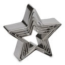 SET OF 5 STAR COOKIE CUTTERS 4-5-6-7-8CM