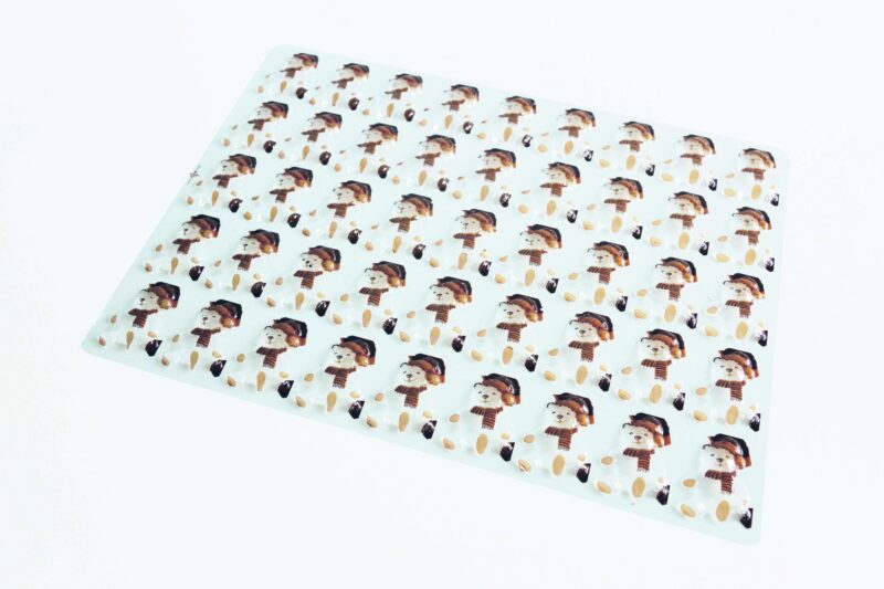 060604 PCB BLISTERS NOUNOURS BLANC SOIT 90 EMPREINTES 5,53X4,12 CM 2PCES ***S/CD***