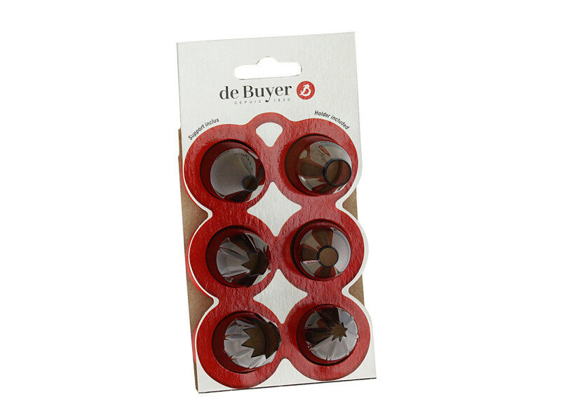 COFFRET CLASSIC 6 DOUILLES EN TRITAN AVEC SUPPORT 3 DOUILLES UNIES + 3 DOUILLES CANNELEES
