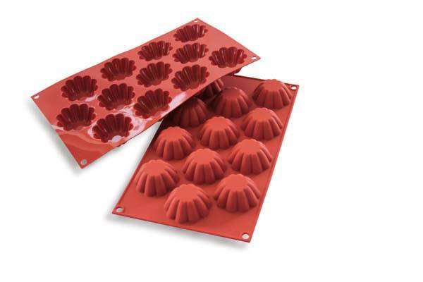 SILIKOMART SF109 VORM 12 MINI BRIOCHES Ø58 HT 22 MM 33ML ANTI-AANBAK GN1/3 -50° TOT 250°