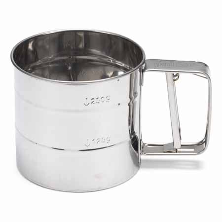 PATISSE SIEVE SUGAR/FLOUR TONGS 10CM-350GR- HOUSEHOLD