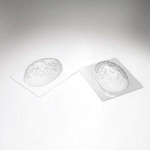 074089 PCB MANDALA EGG MOLDS FOR 6 SUBJECTS 15X10CM P.SUJET 10 CM 12PCES ***S/CD***