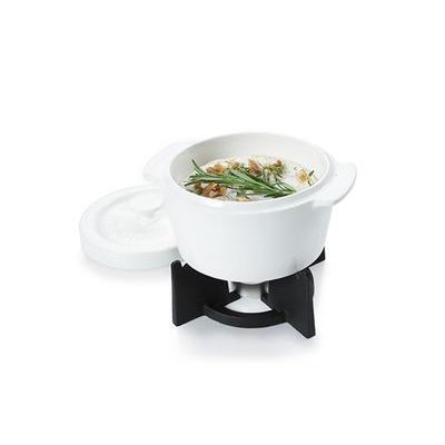 BOSKA CAQUELON PORCELAINE BLANC S/SUPPORT FONTE