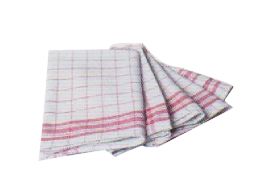 SNV KITCHEN TOWEL WHITE/RED TEA TOWEL 77X50CM 100% COTTON 200GR