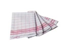 SNV KEUKENDOEK WIT/RODE THEEDOEK 77X50CM 100% KATOEN 200GR