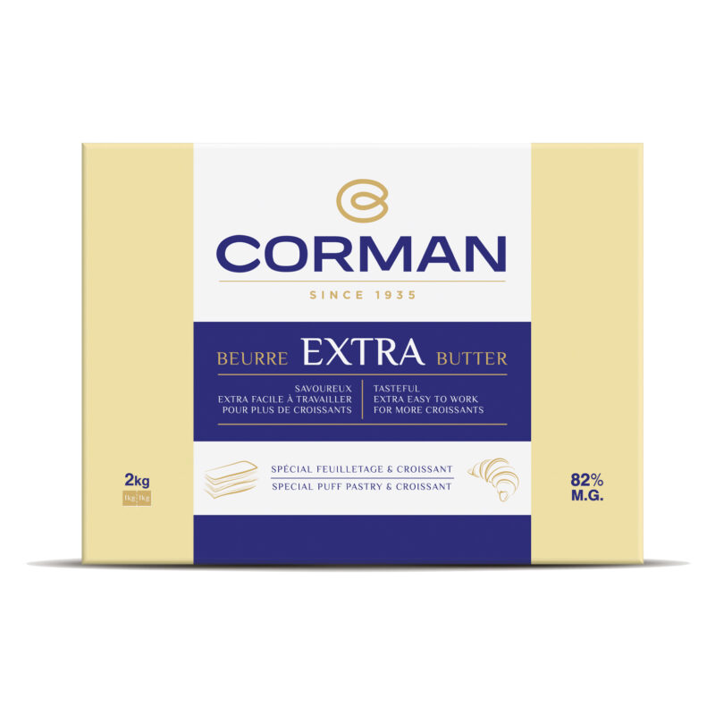 CORMAN EXTRA BUTTER 82% PUFF PASTRY & NEUTRAL CROISSANT 5 X 2KG 0029125 - 29777501