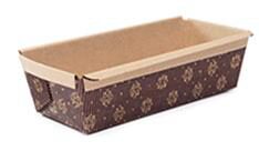 MOULE CAKE PAPIER CUISSON"BRUN CHOCOLAT" 200X65X45MM PAQUET DE 50 PIÈCES