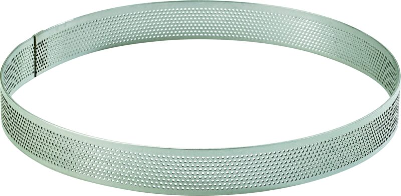 CIRKEL INOX GEPERFOREERD DIAM 20 H 2CM