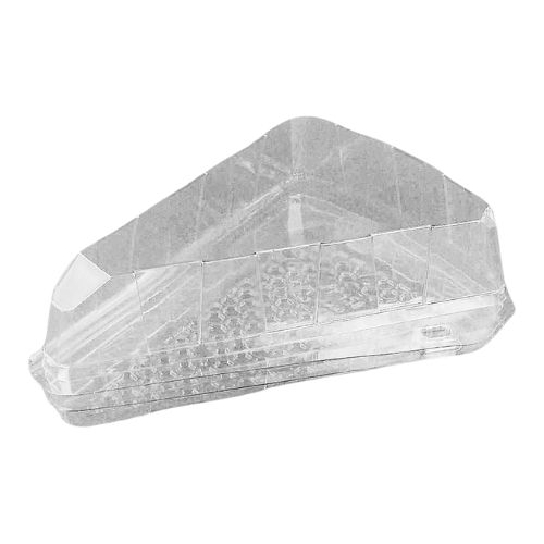 PATIPACK PASTRY BOX FOR CAKE SLICES 16.2X13.5X5CM VENTILATED HINGED LID 440PCS