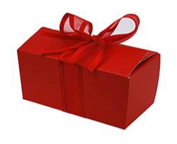 BALLOTIN "COLOR" 250GR ROUGE FRAISE 117 X 61X 55 MM 25PCES