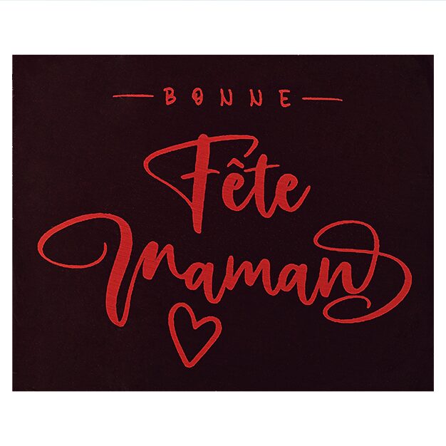 087113 PCB RECHTHOEKEN ZC  BONNE FÊTE MAMAN 5X4 CM 70STKS ***OP/ORDER***