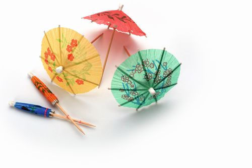PIQUE PARASOL MULTICOLORE  100MM  BOITE DE 150 PCES