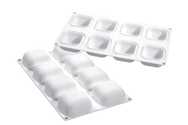 SILIKOMART GEM100 MOLD 61 X 61MM H 30MM VOL 100ML TORTAFLEX