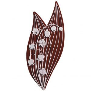 PCB FC spruwstrengen met reliëf 10x4.5 cm 30pces ***s/cd***