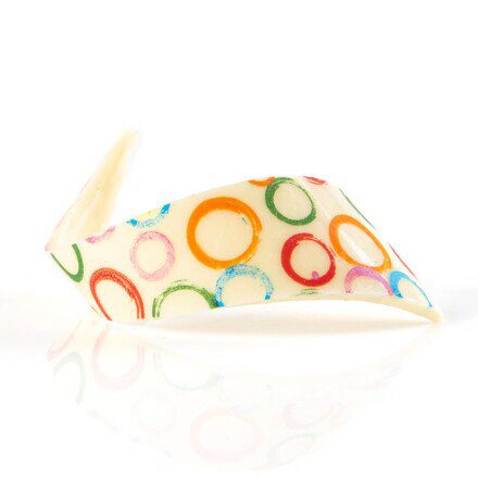 2024696 BOUCLE COLORÉE AVEC FLEURS/RONDS 9CM 69PCES