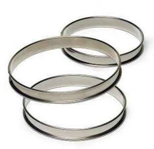 MF STAINLESS STEEL CIRCLE ROLLED EDGE Ø 28CM HT 2.7 CM