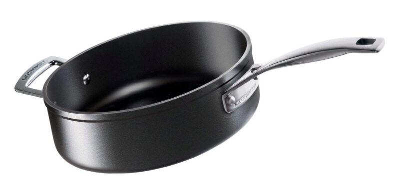 LE CREUSET LES FORGEES 26CM 3.8L ANTI-AANBAK SAUTE PAN MET RECHTE RANDEN