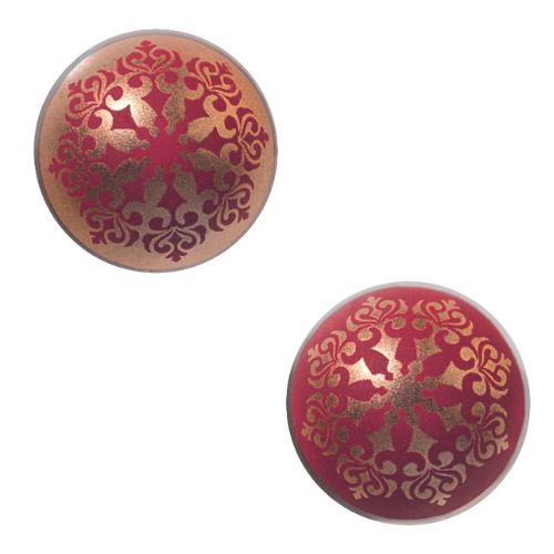 087021 PCB BALLS CN BAROQUE Ø 3 CM 2 DESIGNS 88PCES ***S/CDE***