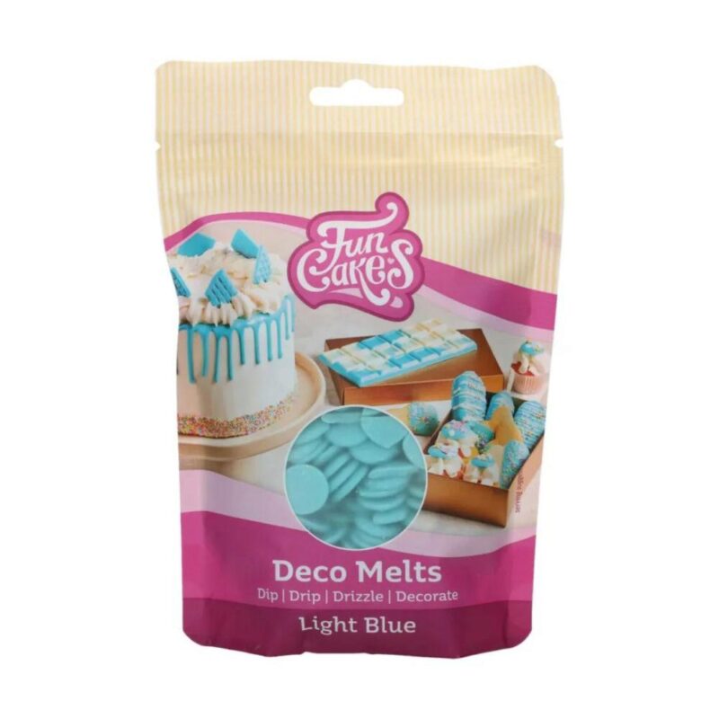 FUNCAKES DECO MELTS BLEU CIEL 250GR