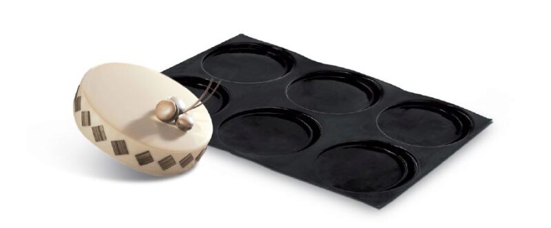 FP-02452 FLEXIPAN® ORIGINAL ROUND 60X40CM 6EMP Ø14CM H2.5CM VOL 360ML