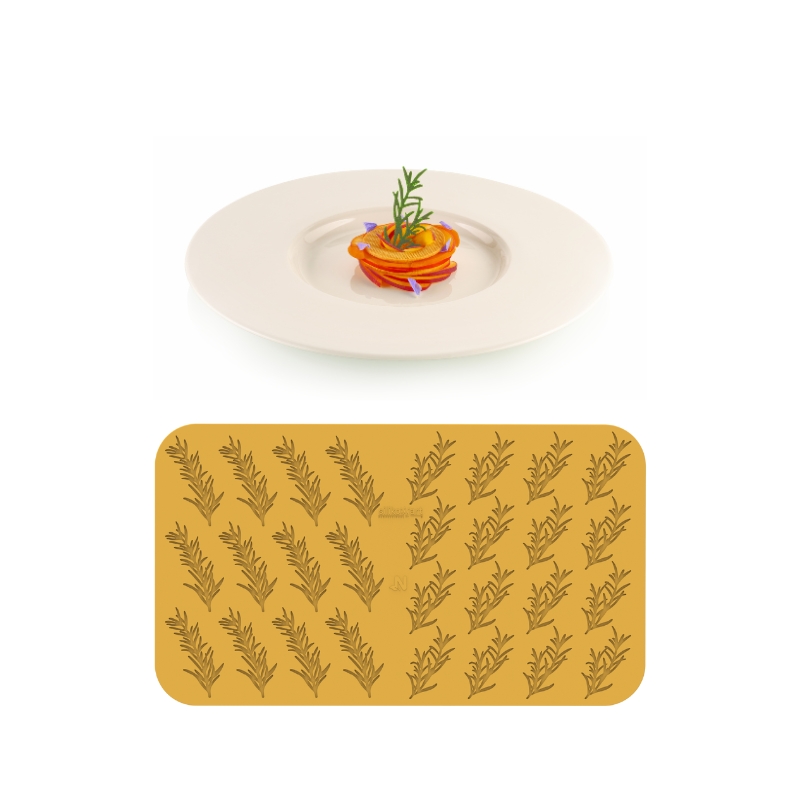 SILIKOMART NATURAE PRO SILICONE MOLD ROSMARINO N.12 9,3X4,3XH0,2CM - N.16 7,5X3,8XH0,2CM