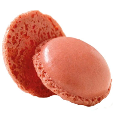 MACAROONS STRAWBERRY SHELL 3,5 CM DE PARIS 160 PCES