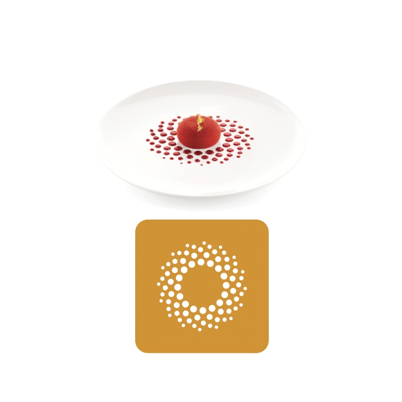 SILIKOMART NATURAE PRO SET VAN 2 SILICONEN VORMEN STENCIL GALASSIA Ø10,8CM H0,1CM