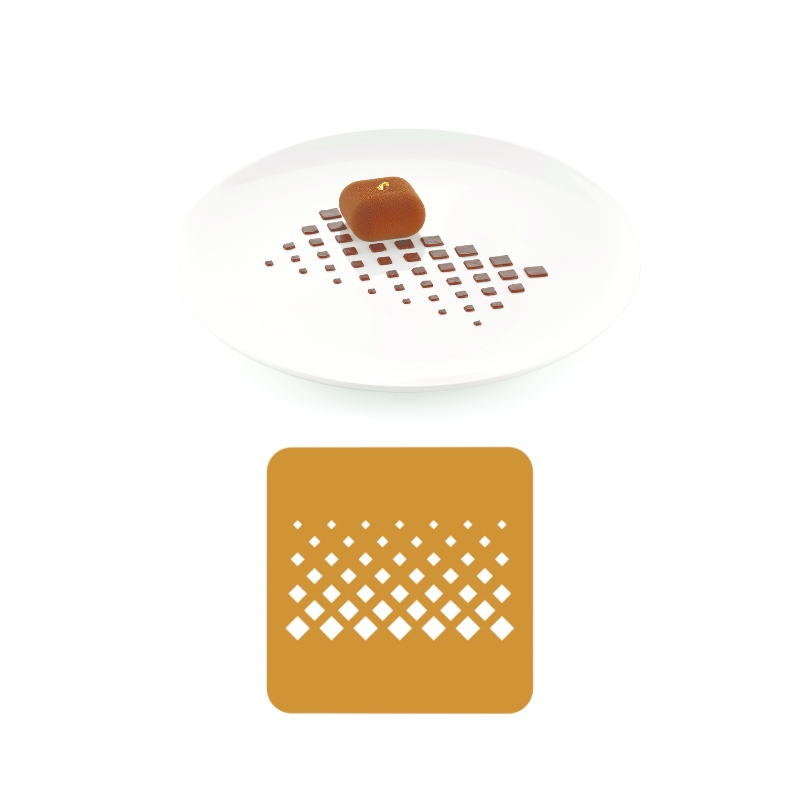 SILIKOMART NATURAE PRO SET OF 2 SILICONE MOLDS STENCIL LOSANGA 13,8X7,2CM H0,1CM