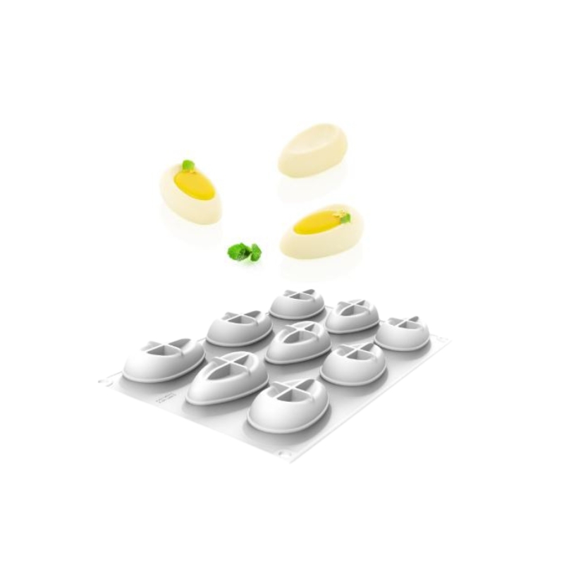 SILIKOMART SILICONE MOLD JUDI 40 N.9 7,5X4XH2,5CM