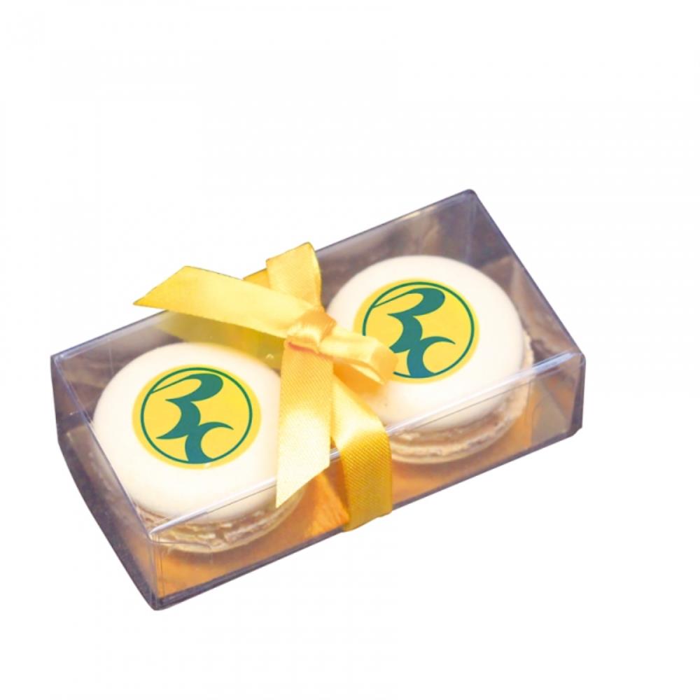 PVC DOOS VOOR 2 MACARONS 8,7X4,2 H2,6CM 50 STUKKEN=DOOS