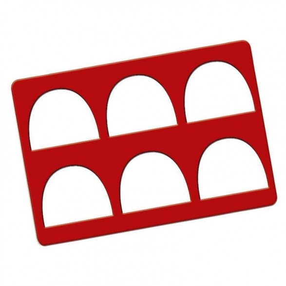 *FF*CHABLONS SILICONE NOEUD DE BUCHE 290 X 195 X 2 MM 6 EMPREINTES ARRONDIES CHQ 039