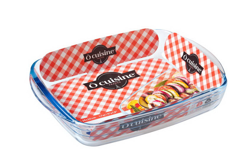 O CUISINE BOROSILICATE OVENSCHAAL REC.28X20CM 1.6L